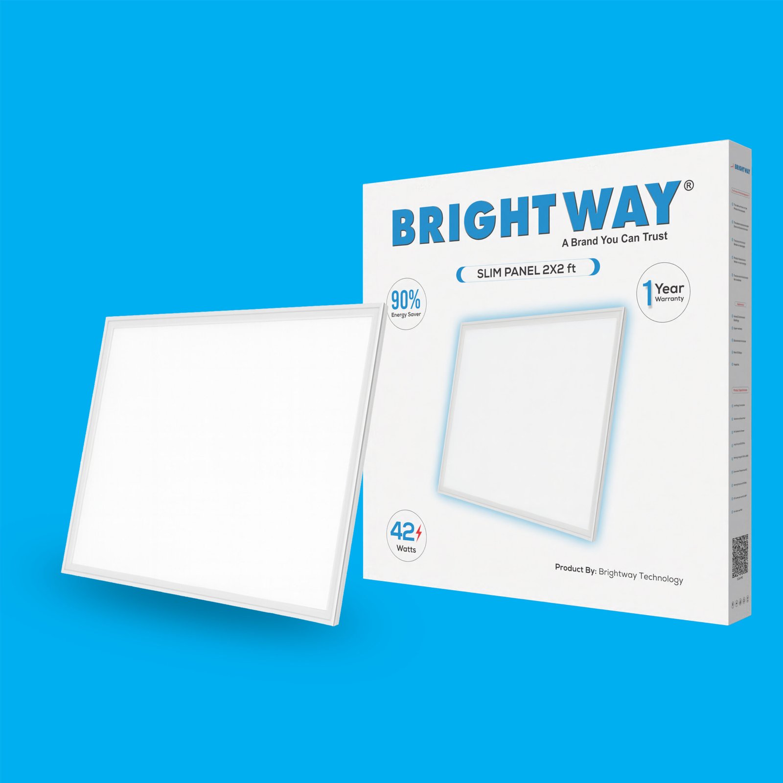 1-1-1-scaled-1.jpg 42 Watts 2x2ft Slim Panel Premium High Brightness LED Panel Light - Image 1