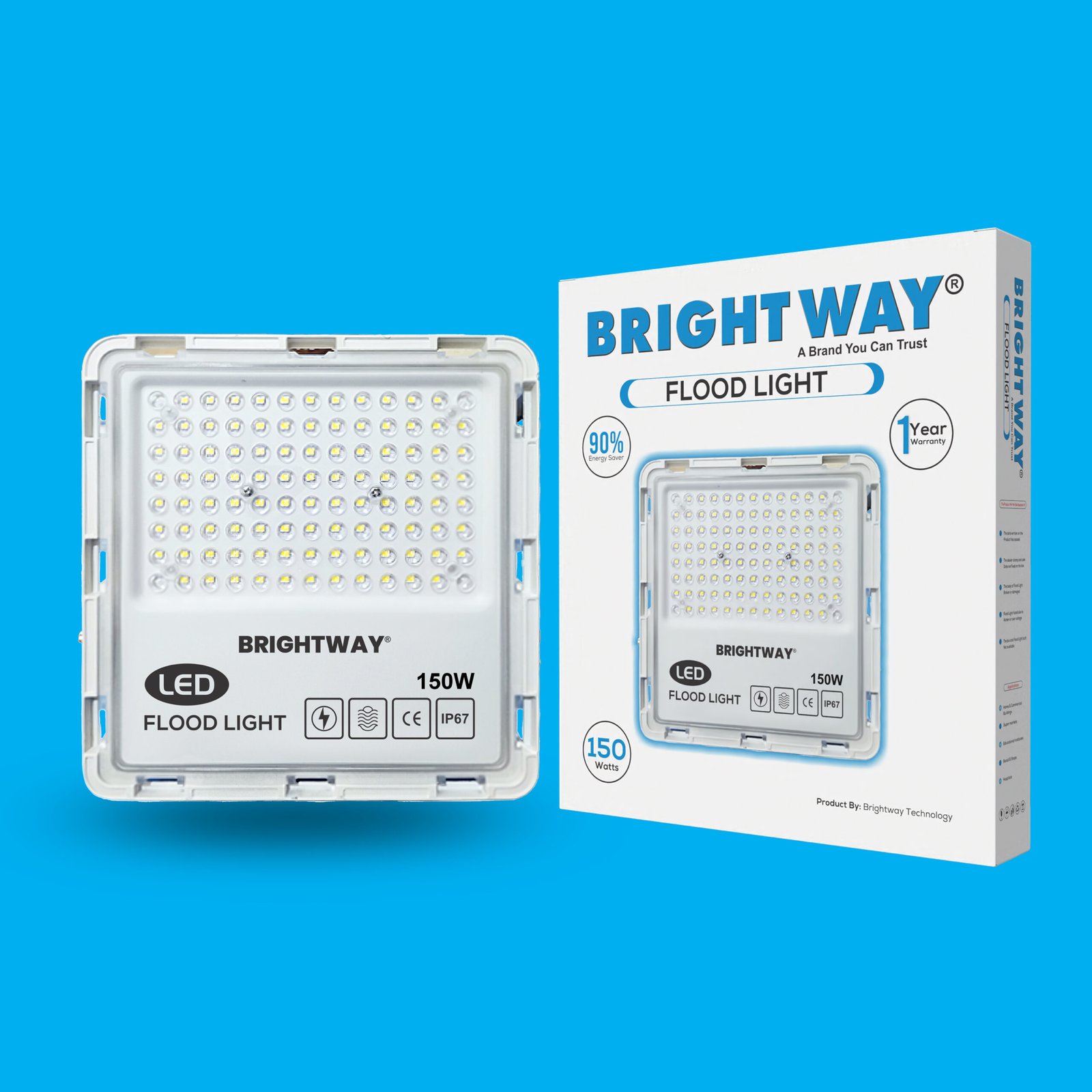 150-Watt-Flod-Light-1-scaled-1.jpg 150 Watts Flood Light Premium High Brightness Energy Efficient LED Flood Light - Image 1