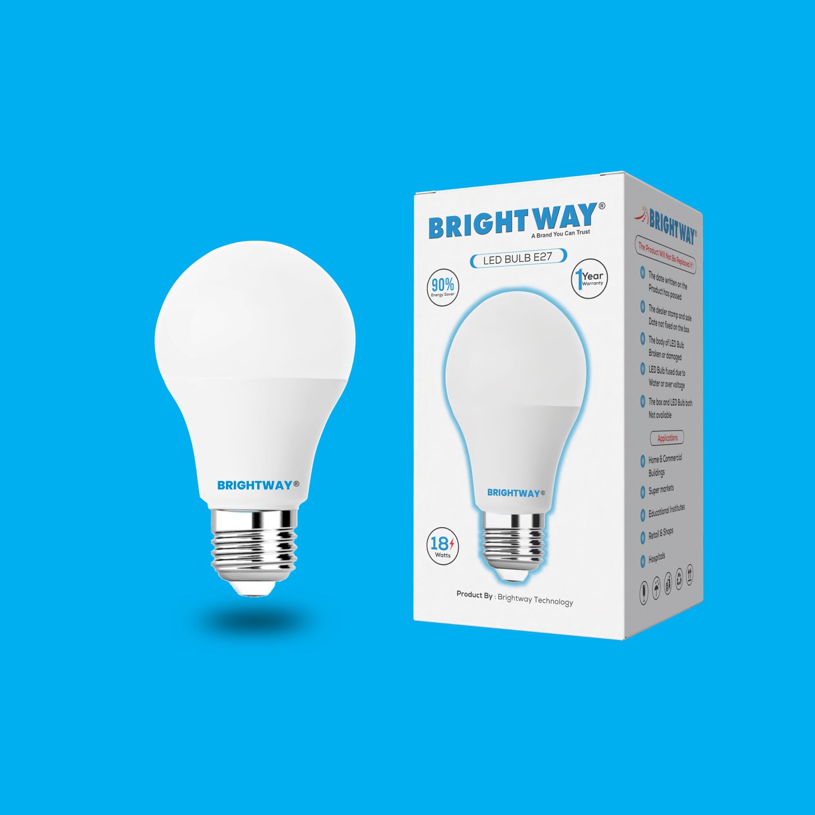 18-Watt-Bulb-1-scaled-1.jpg 18 Watts LED Bulb Bright Energy Efficient LED Bulb for Home & Office - Image 1