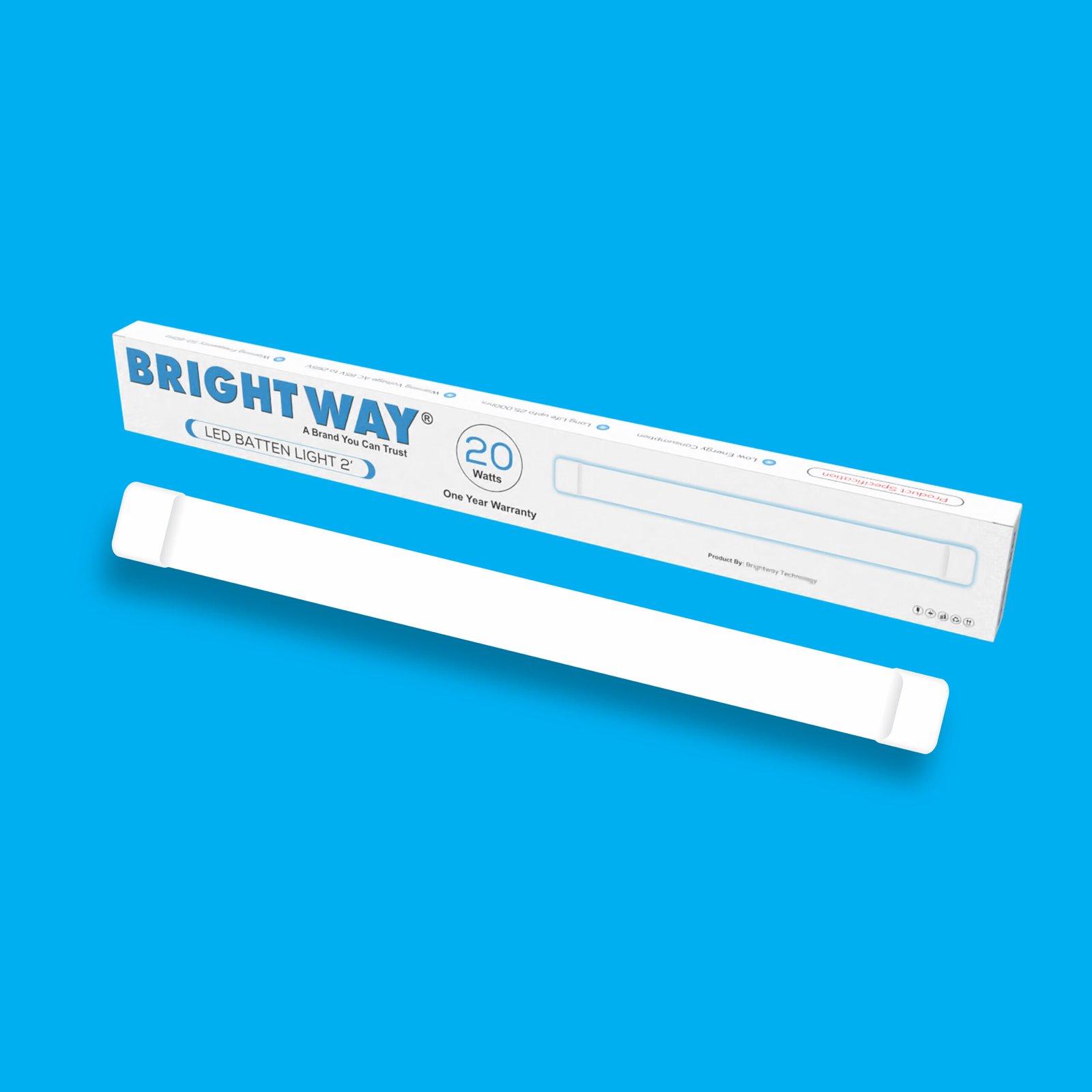 20-WAT-Batten-Light-2-1-scaled-1.jpg 20 Watts 2ft Batten Tube Light Eco LED Batten Light - Image 1